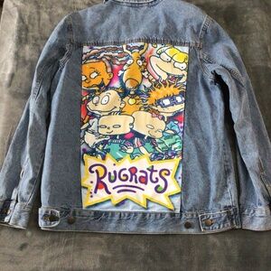Vintage Nickelodeon‎ Rugrats Denim Jean Jacket Unisex Size Small